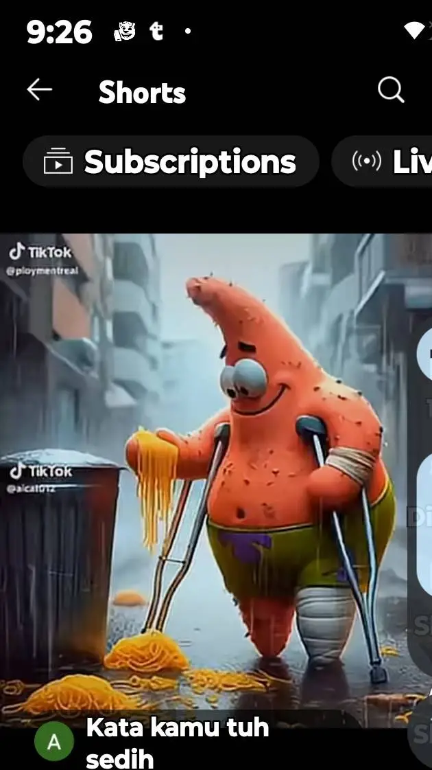 ai character: homeless Patrick 2 background