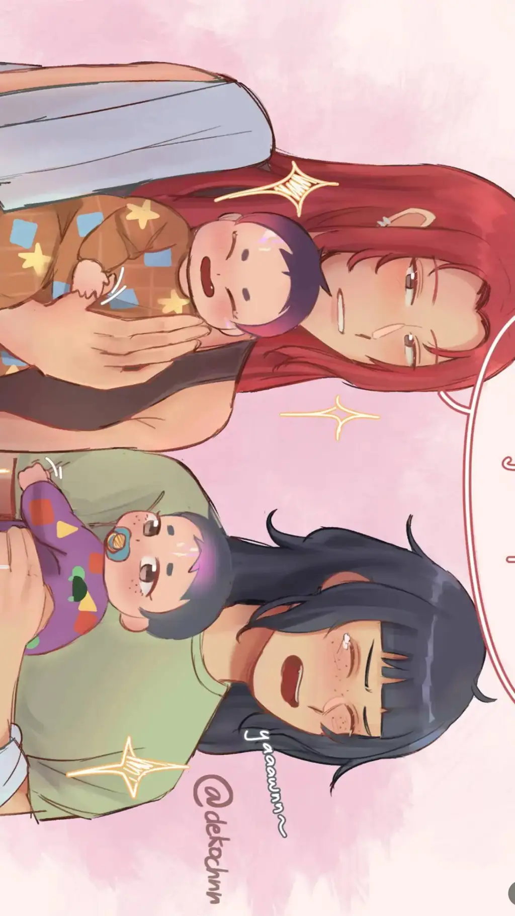 ai character: zoe×rumi×mira×u background