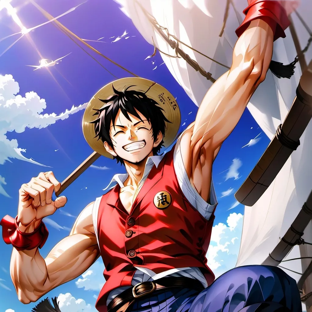 chat with ai character: monkey d luffy