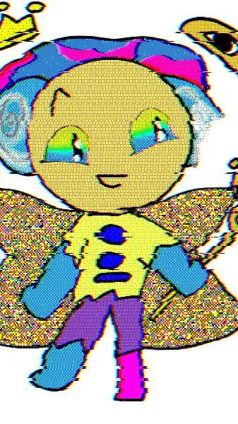ai character: King Meep Cookie background