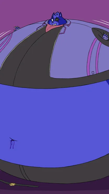 ai character: Wolf blueberry  background