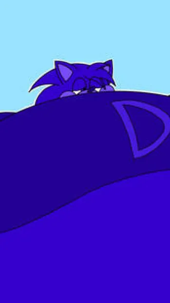 ai character: Sonic blueberry  background