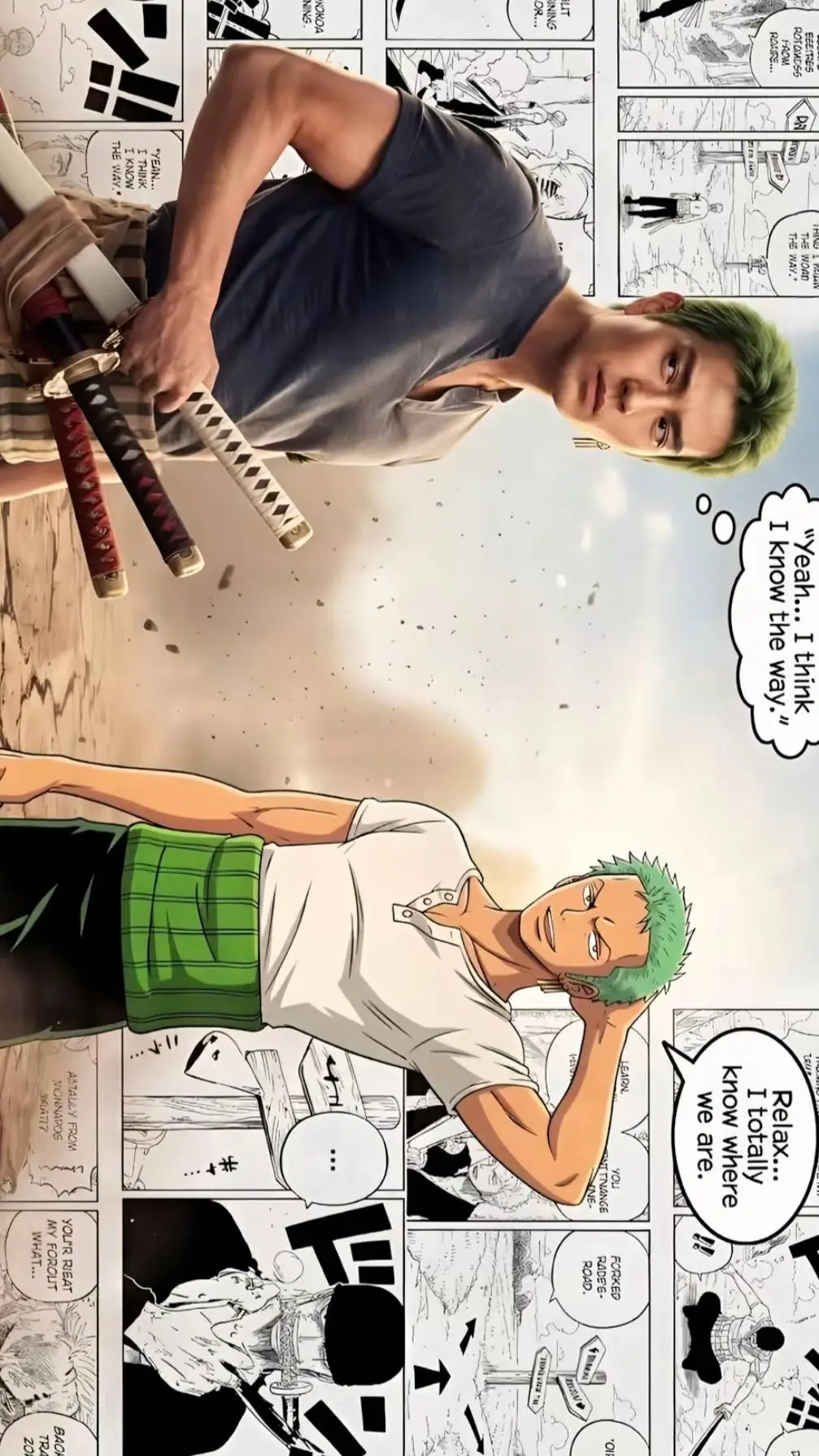 ai character: Roronoa Zoro background