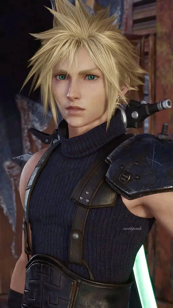 ai character: cloud strife ~ᥫ᭡ background
