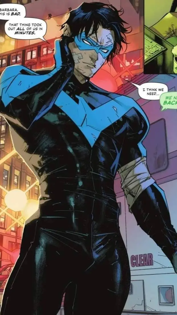 ai character: Nightwing  background