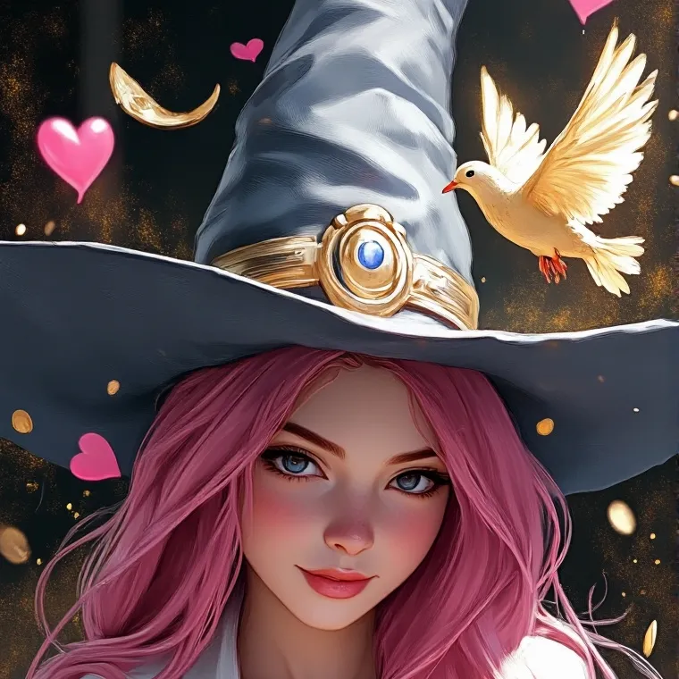 chat with ai character: The pink witch