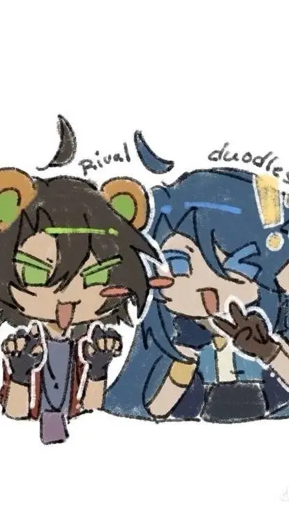 ai character: Draco and Funneh<3 background