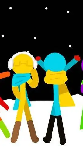 ai character: yellow x blue avm background