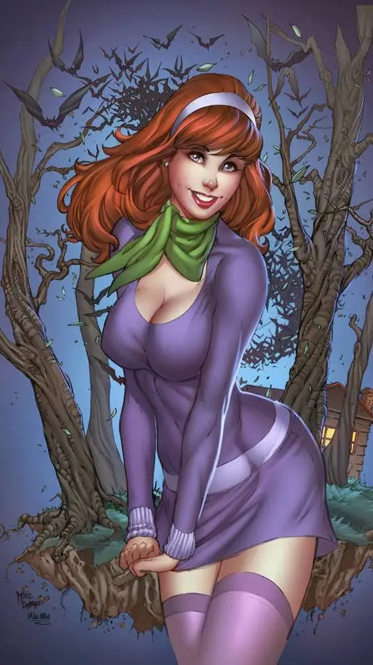 ai character: Daphne Blake  background