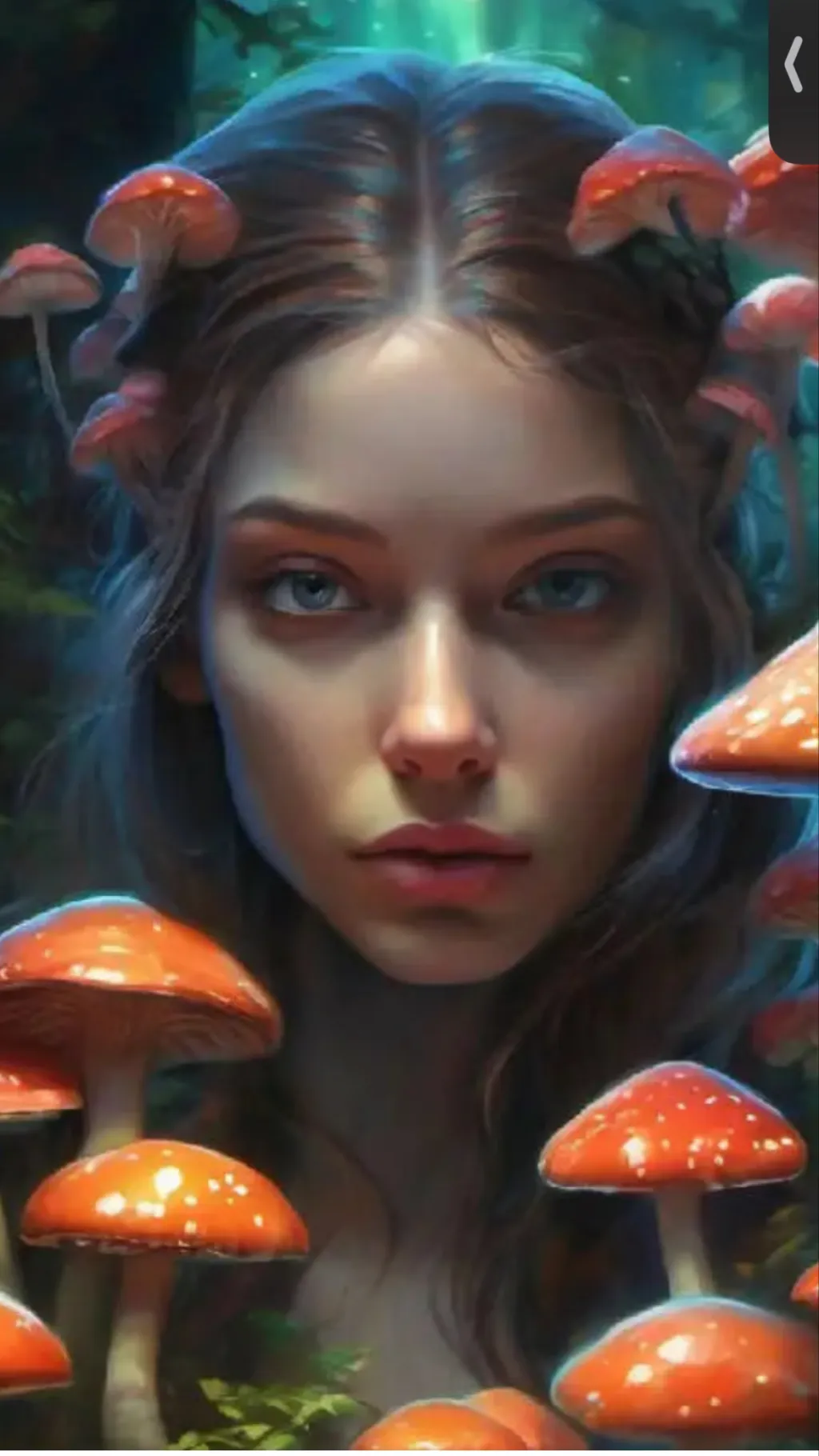 ai character: Mushroom 🍄  background