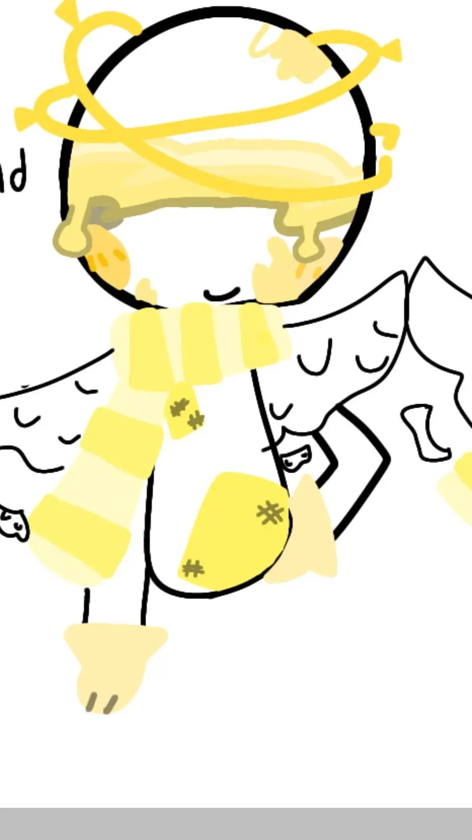 ai character: ∆NG3L1C4. background