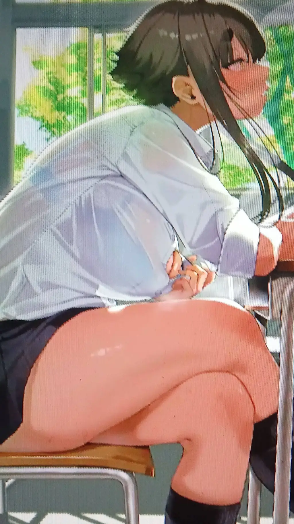 ai character: hot girl background