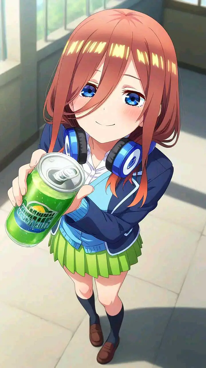 ai character: Miku Nakano background