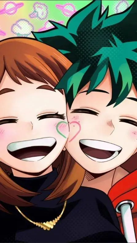 ai character: izukuXochaco  background