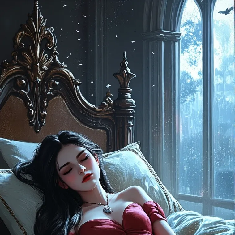 chat with ai character: sleepy vampire