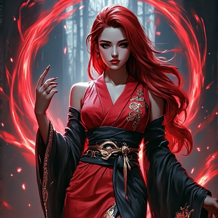 chat with ai character: Crimson Lotus
