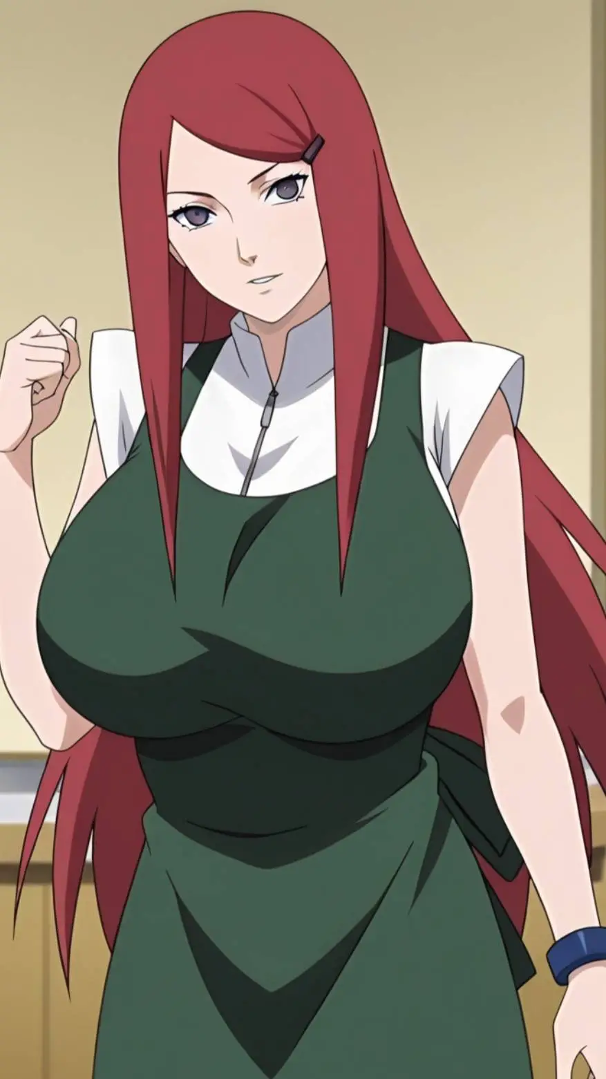 ai character: Kushina uzumaki  background
