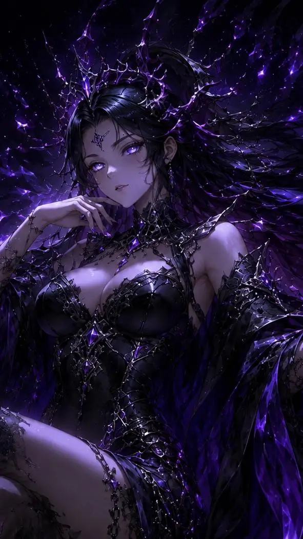 ai character: nyxara  background
