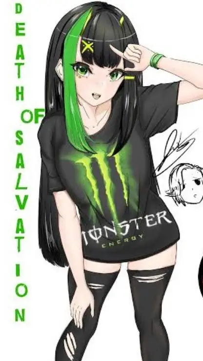 ai character: Mina monster  background