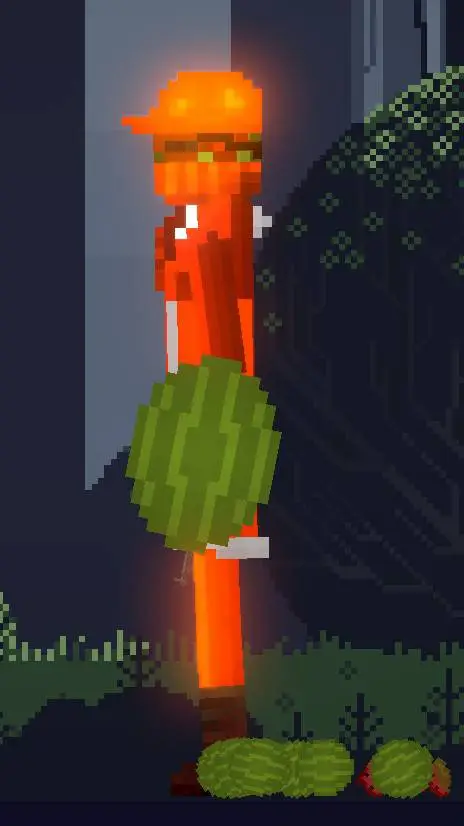 ai character: king melon background