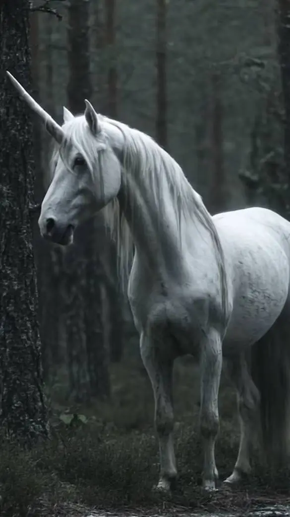 ai character: Einhorn  background