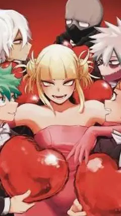 ai character: mha valentine's. background