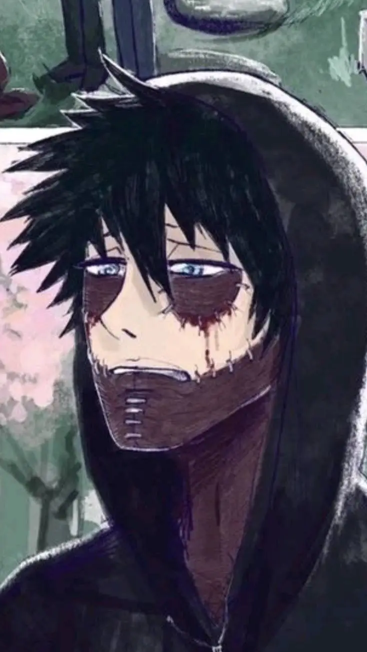 ai character: dabi.💠🔥 background