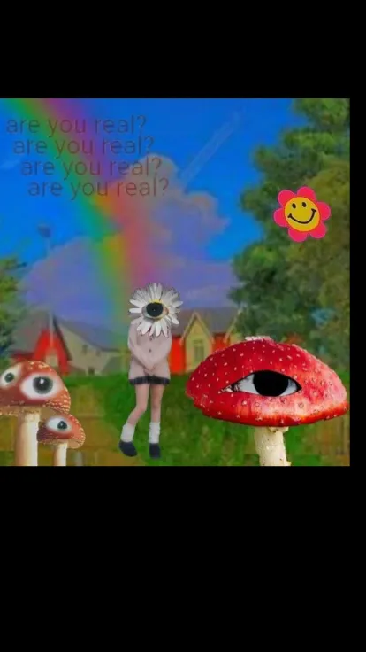 ai character: Mha WeirdCore background