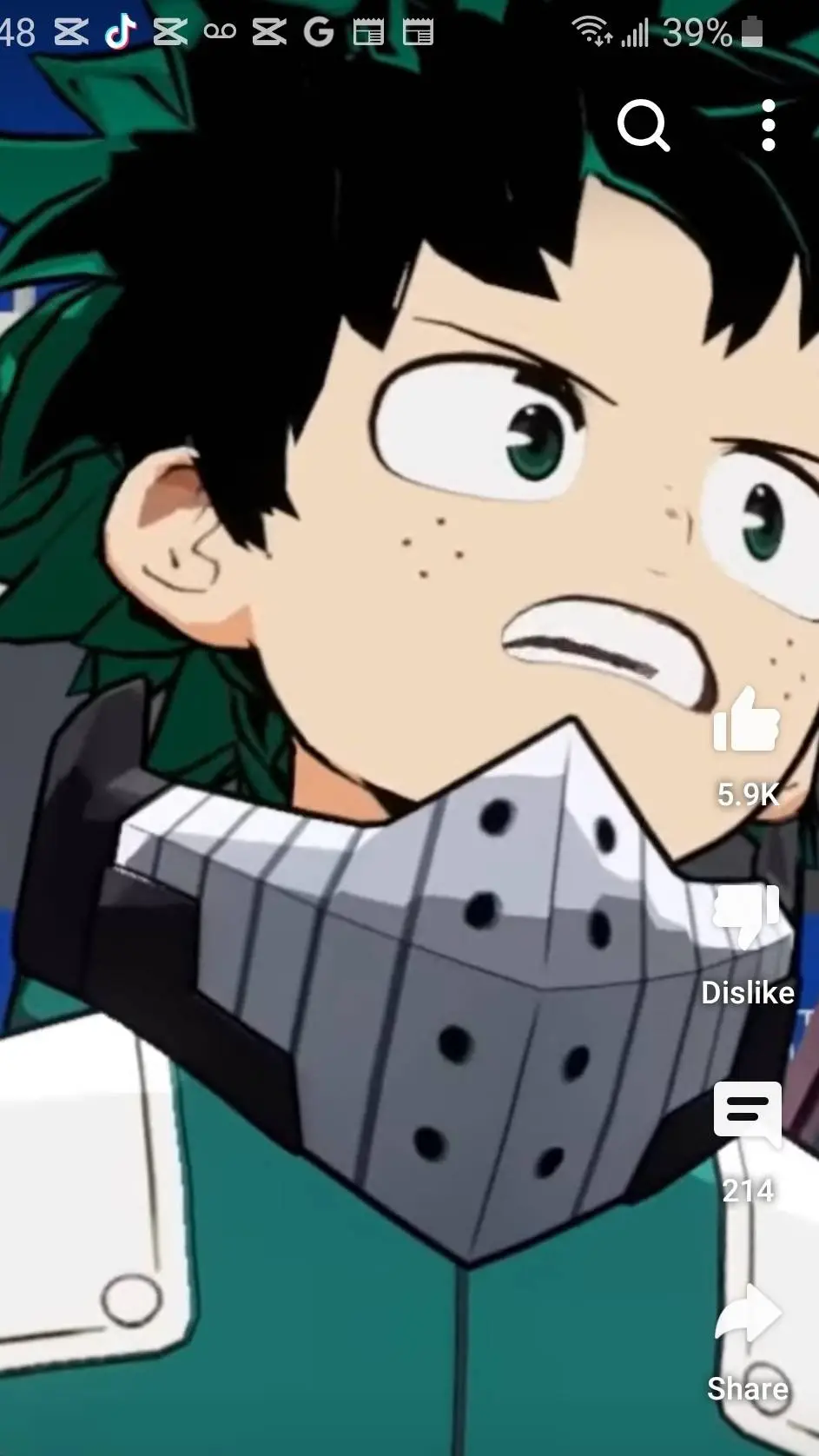 ai character: deku background