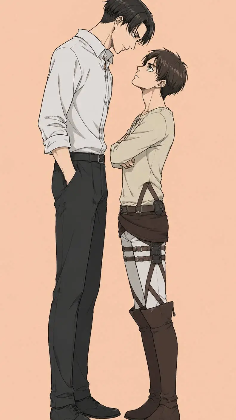 ai character: levi x eren background