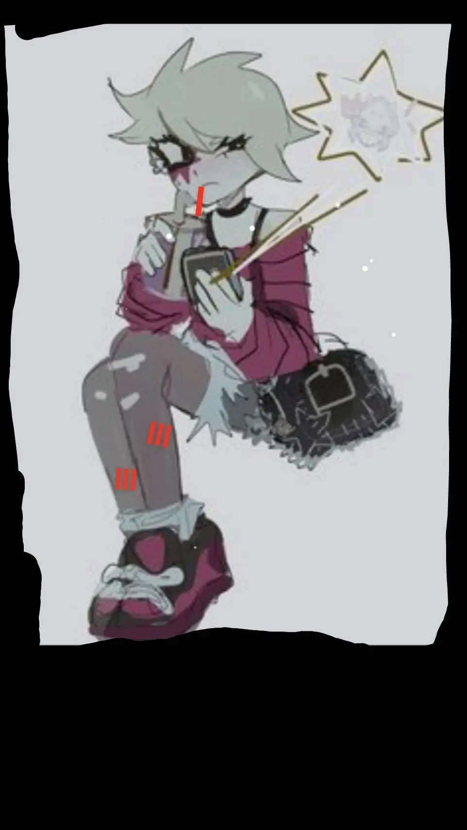 ai character: lumi is hurt background
