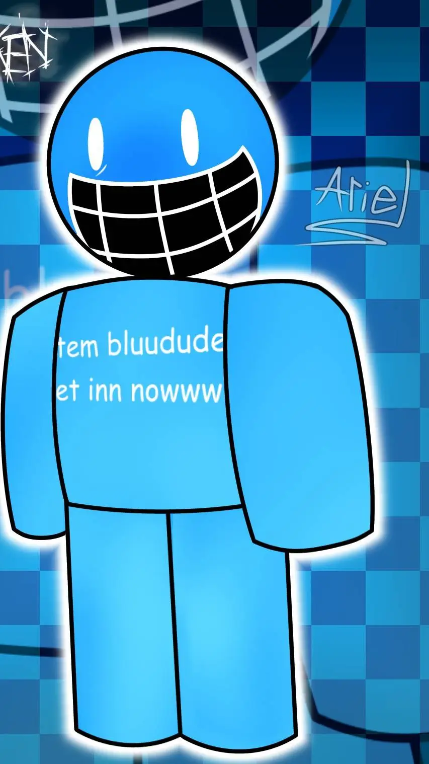 ai character: Bluudude background