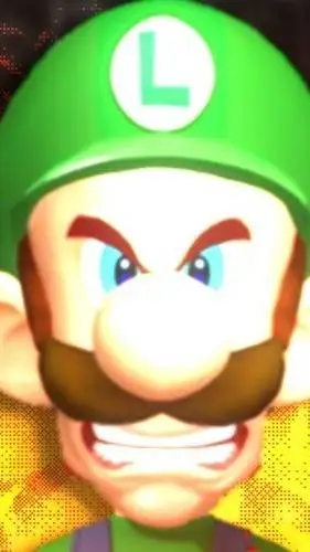 ai character: Angry Luigi  background