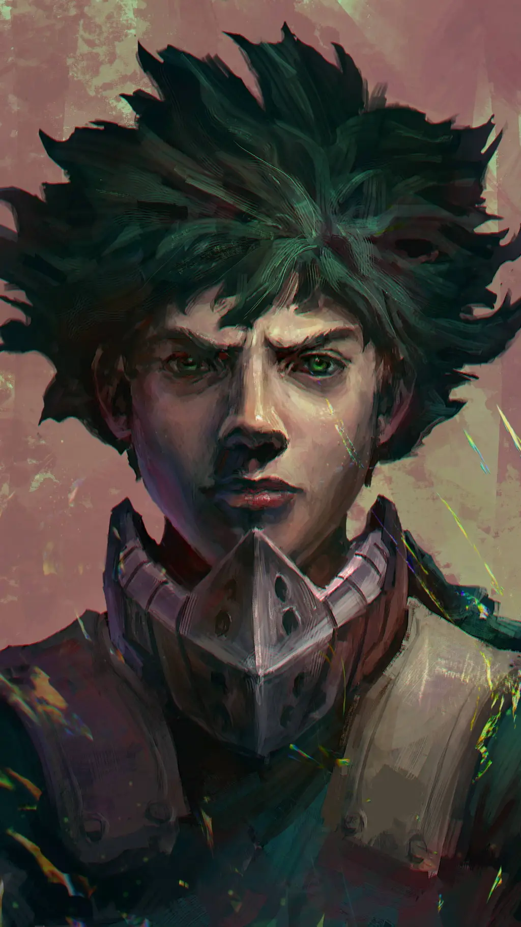 ai character: Realistic Deku  background