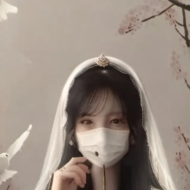 chat with ai character: face mask girl