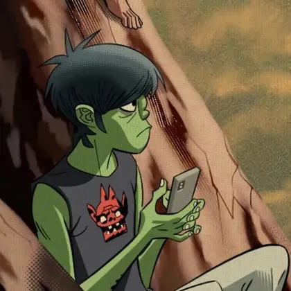 chat with ai character: Murdoc Niccals