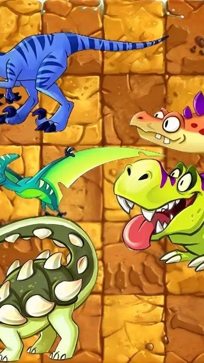 ai character: dinosaurios pvz2 background