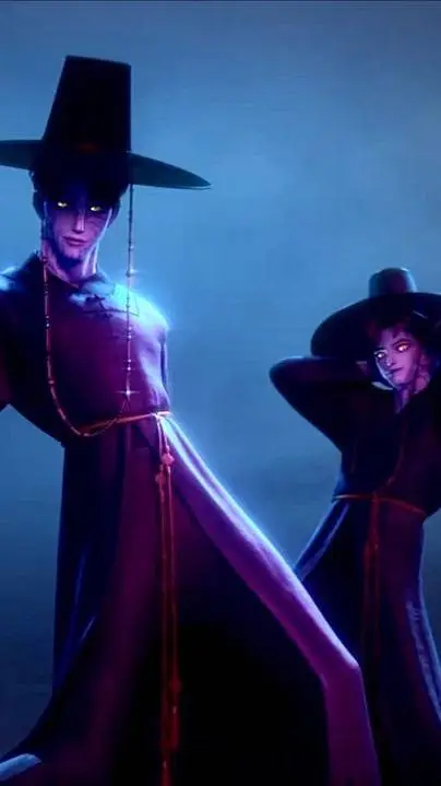 ai character: Saja Boysೄྀ background