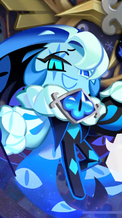 ai character: Shadow milk cookie background