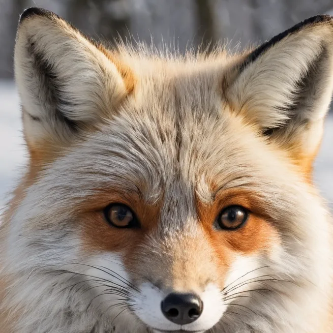 chat with ai character: British snow fox