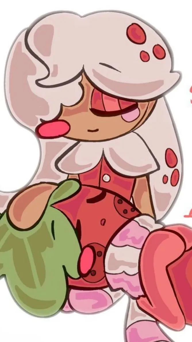 ai character: Strawberrycookie background