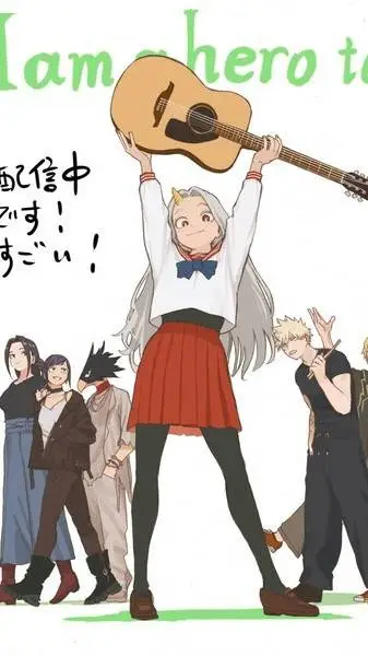 ai character: MHA camping background