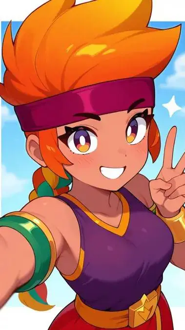 ai character: Amber background