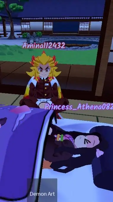 ai character: rengoku x nezuko background