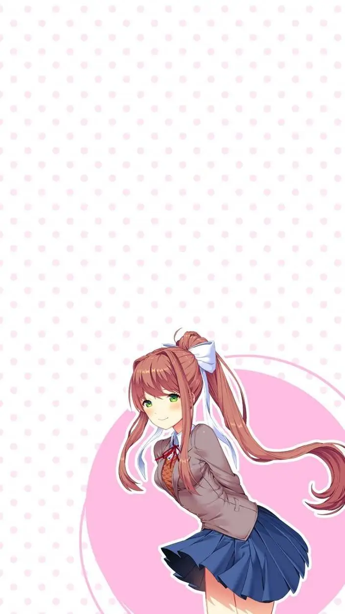 ai character: Gassy monika background