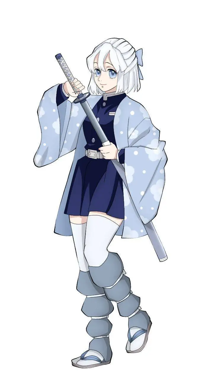 ai character: New hashira kny background