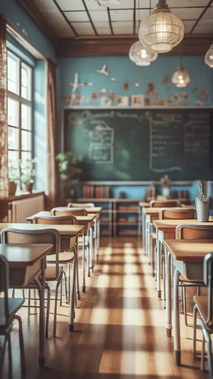 ai character: Kpop School background