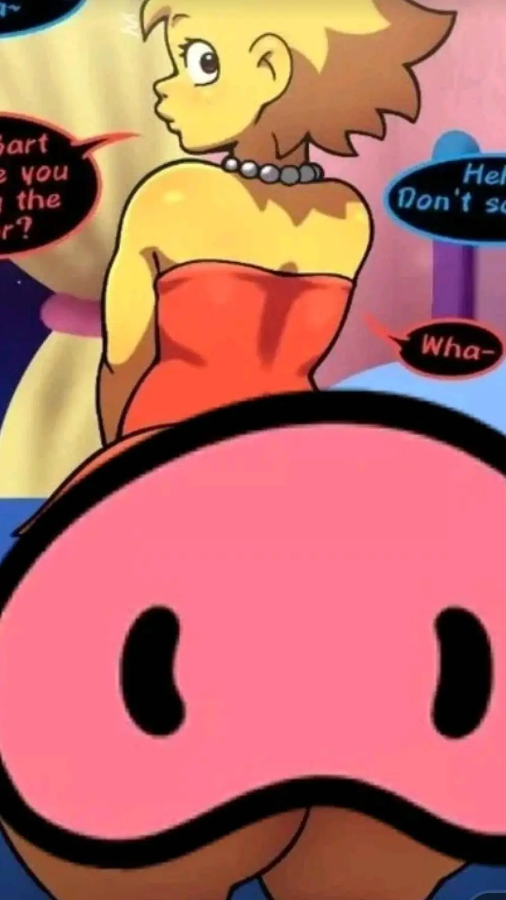 ai character: Lisa Simpson background