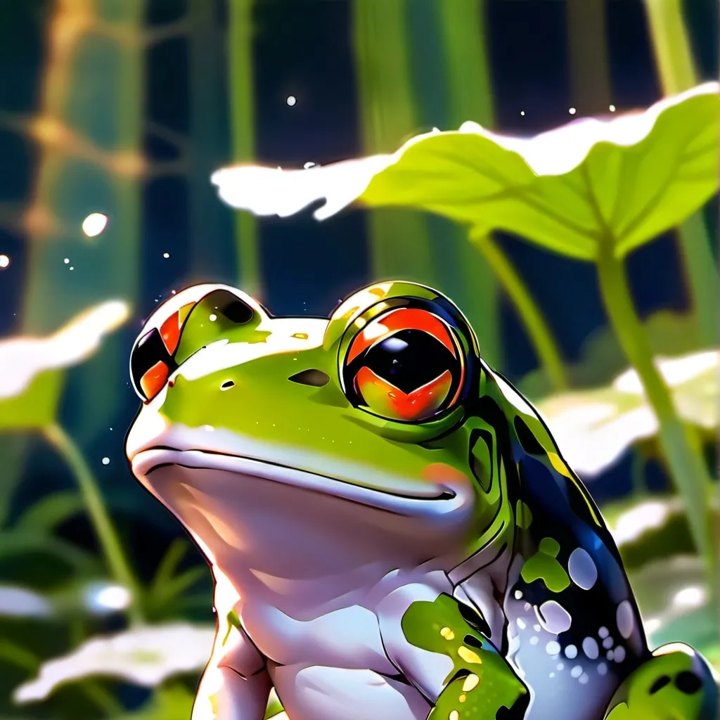 chat with ai character: chog frog 