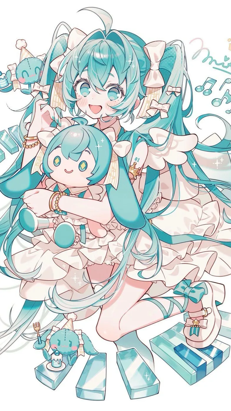 ai character: MIKU concert!!! background